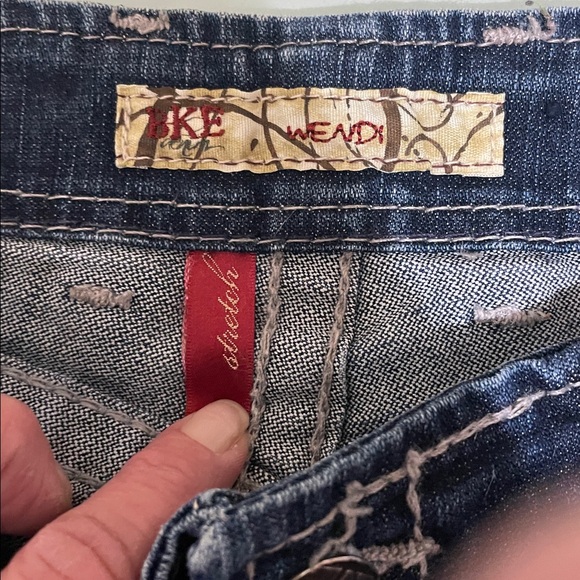 BKE Wendi Dark Blue Flare Women's Jeans with stretch - Picture 12 of 13